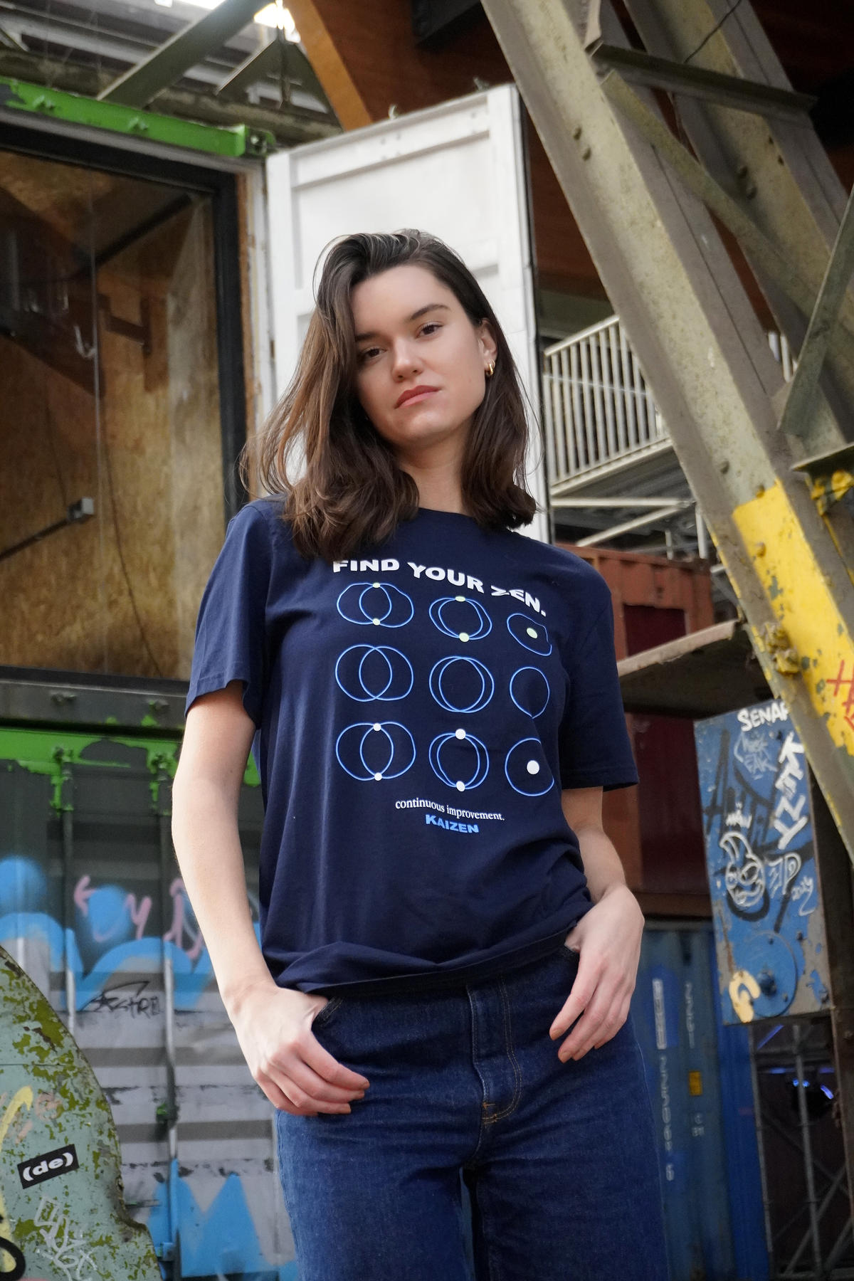 Samarreta FIND YOUR ZEN (Color blau) - Imatge 3