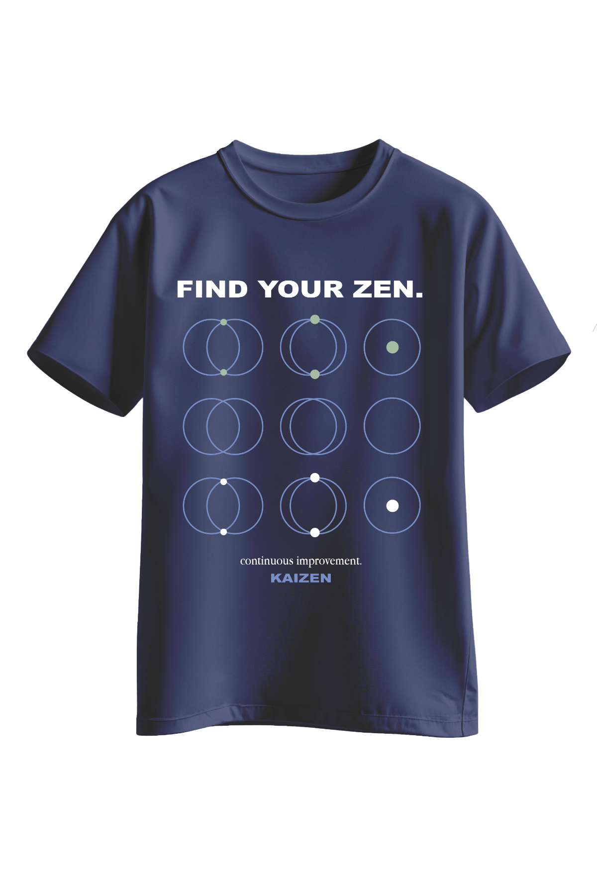 Samarreta FIND YOUR ZEN (Color blau)